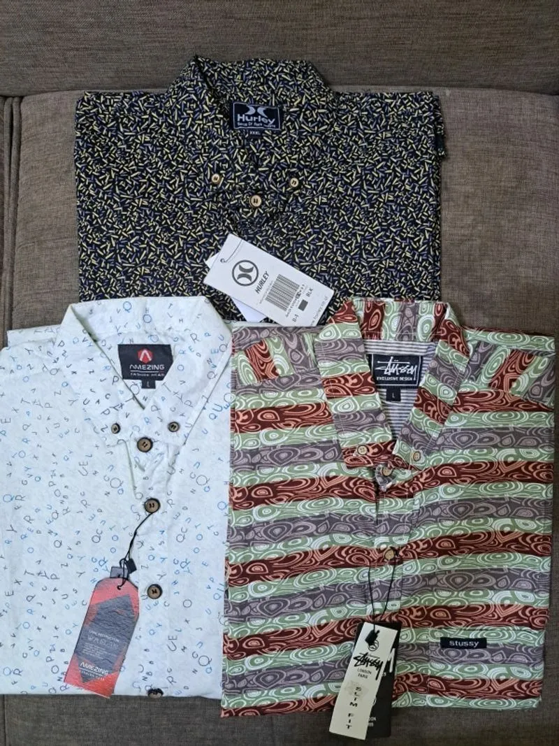 3 Kemeja Lengan Pendek Dijual Paket Harga Murah Rp 137.000  photo 1