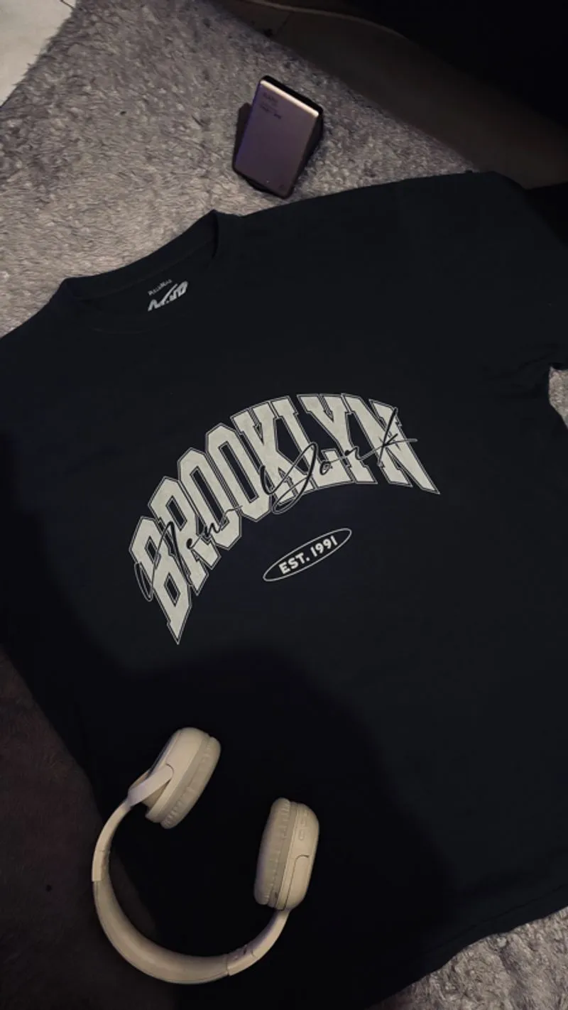 kaos oversize pull & bear photo 1