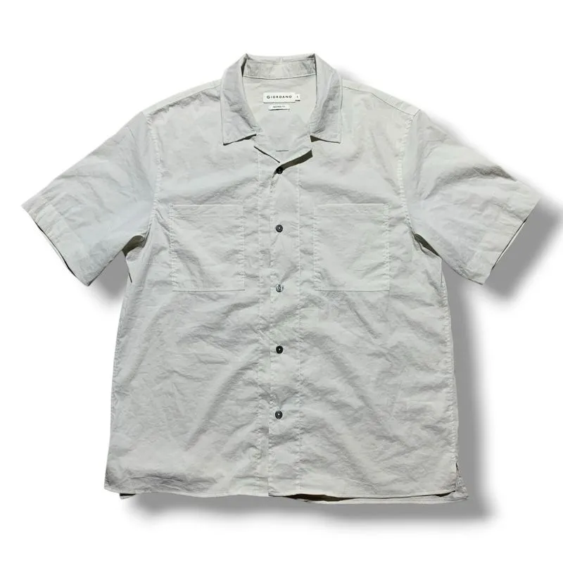 Giordano Open Collar Relaxed Fit Buttom Shirt photo 1