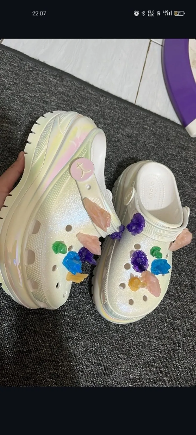 Lil nas x crocs mega crush clog photo 1