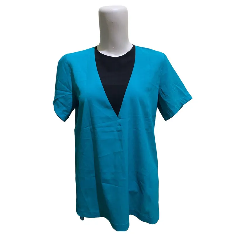 Casual Blouse Wanita black blue photo 1
