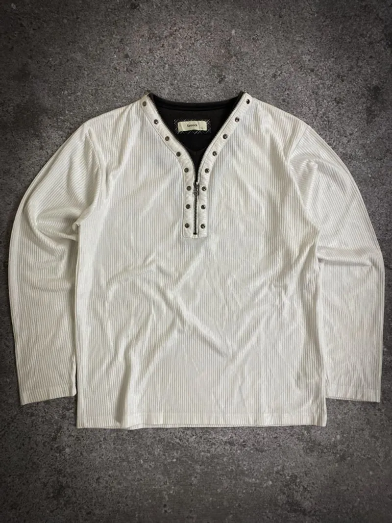 Famock Half Zipper Studded Thermal Double Layered Longsleeve photo 1