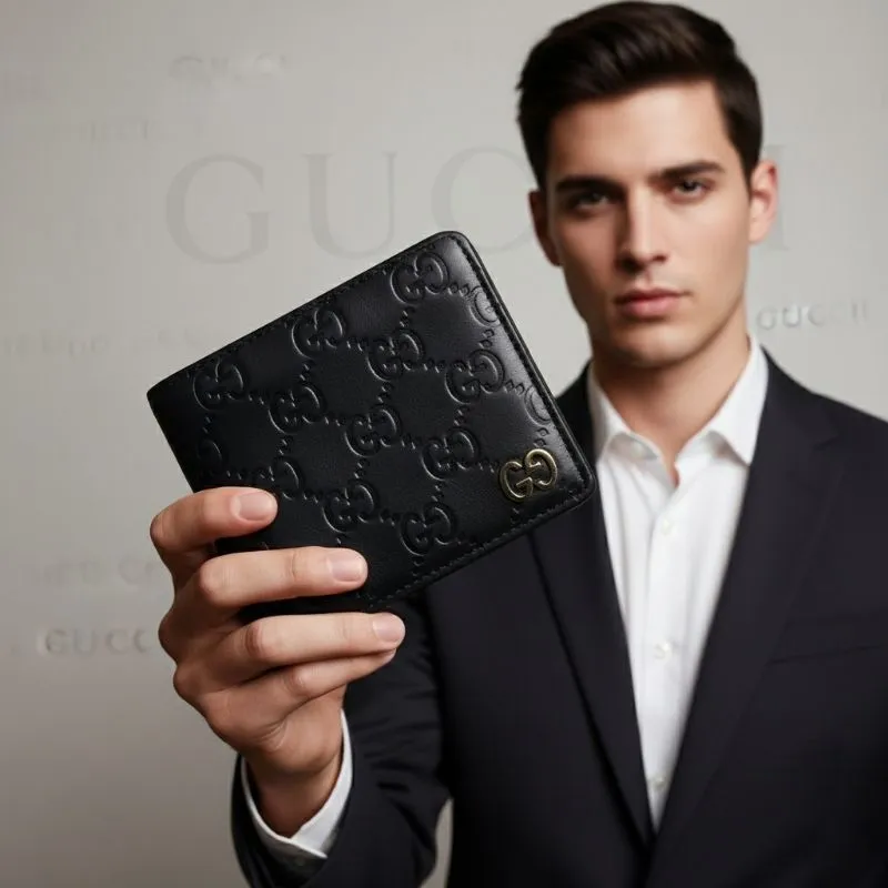 Dompet Guccy Signature Black Seri 473916 photo 1