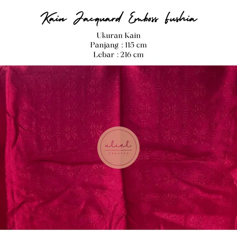 [PRELOVED] Kain Jacquard Fushia photo 1