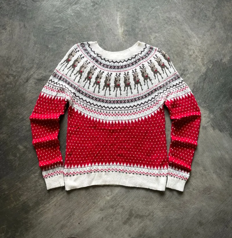 🎄 H&M L.O.G.G. Christmas Sweater – Wanita photo 1