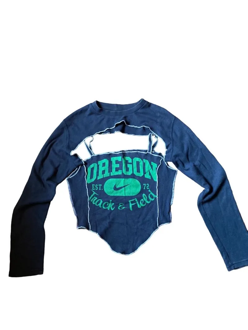 Nike Reworked Sweatshirt Wanita navy photo 1