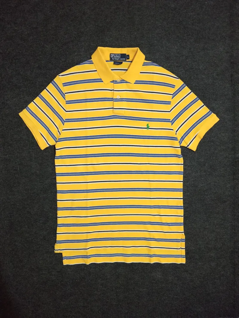 Polo Ralph Lauren Casual Polo shirt Pria yellow photo 1