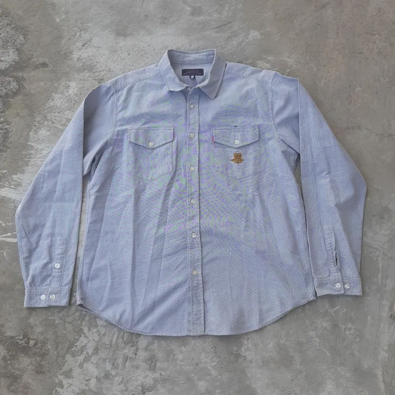 Streetwear Casual Casual shirt Pria gray photo 1