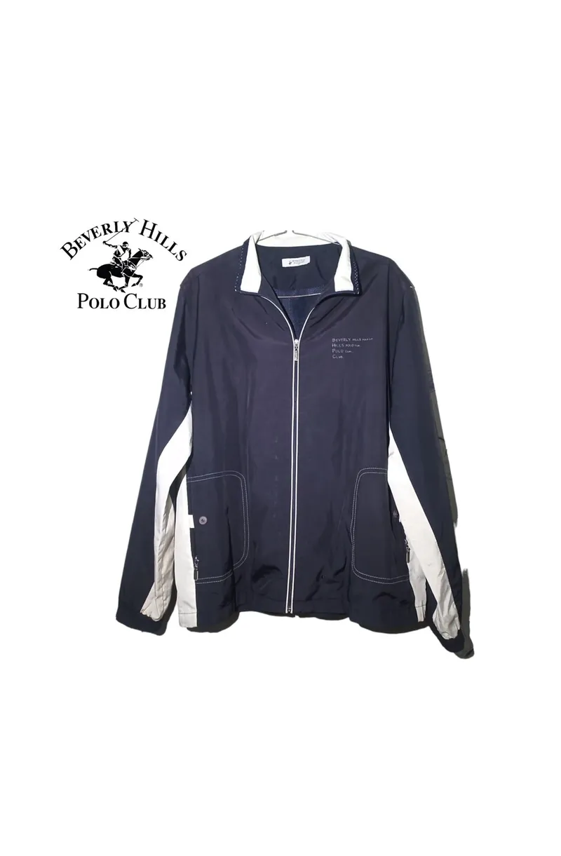Beverly Hills Polo Club Indie Casual Windbreaker Pria white navy photo 1