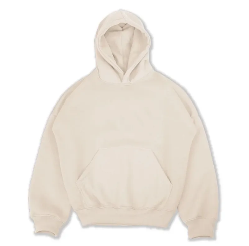 Streetwear Y2K Hoody Pria cream photo 1