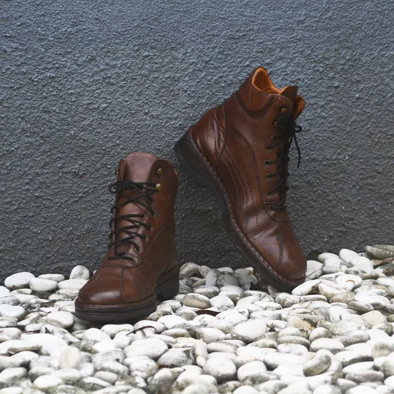FLUCHOS Leather Lace-up Boots | EUR 44 | Brown | No Box photo 1