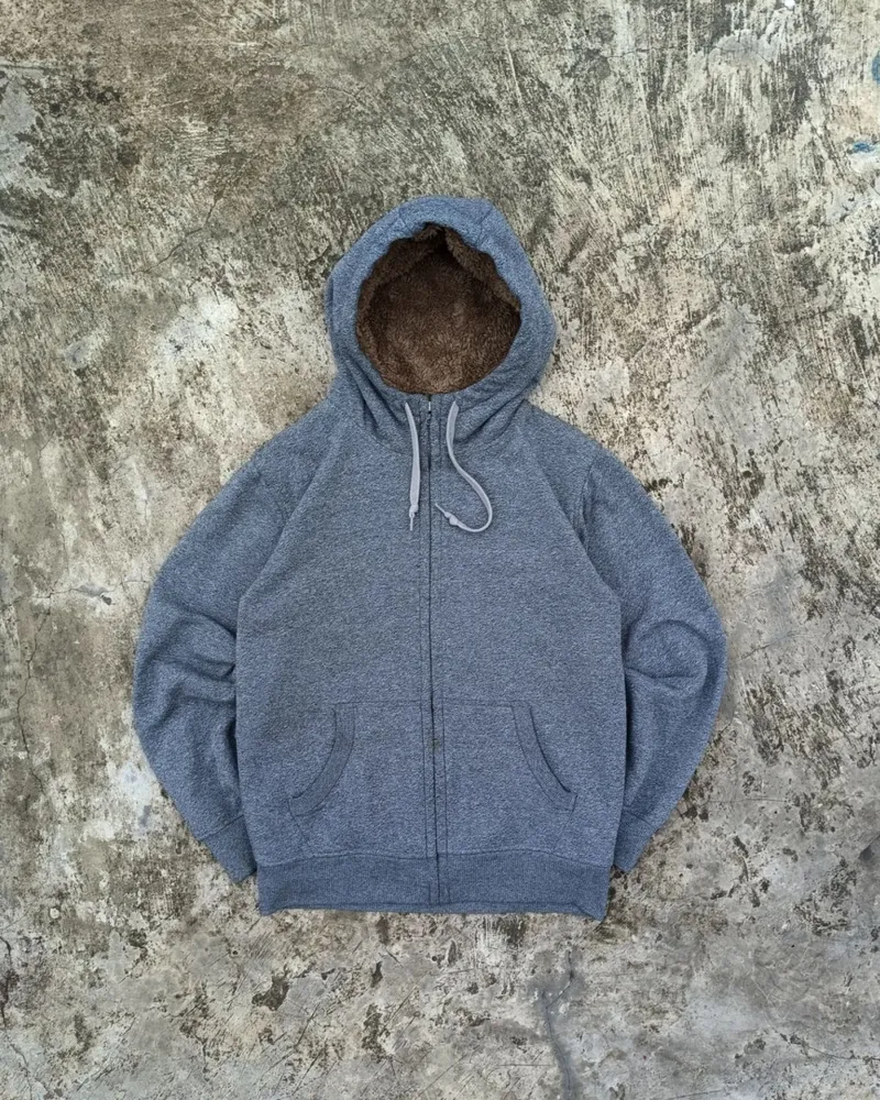 Uniqlo Casual Hoody Pria gray photo 1