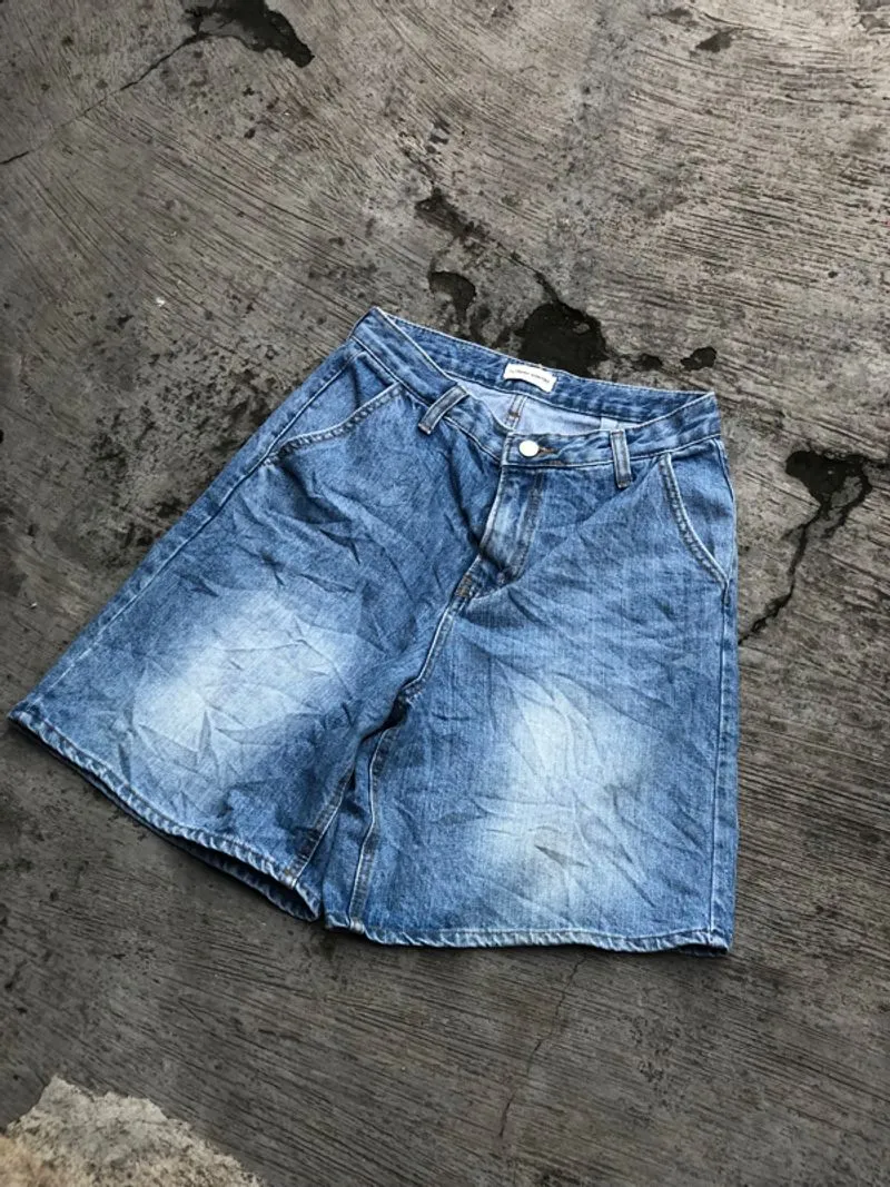 Baggy blue jorts photo 1