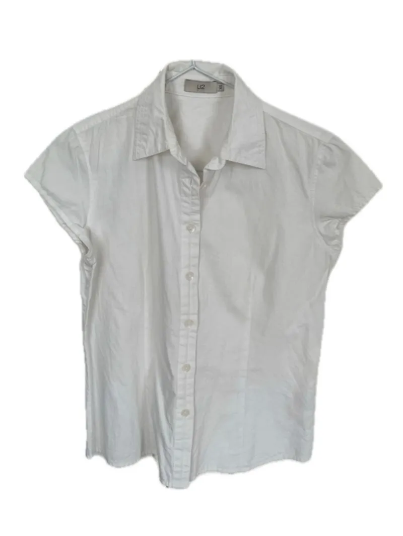U2 White Formal Top / Kemeja Putuh Wanita  photo 1