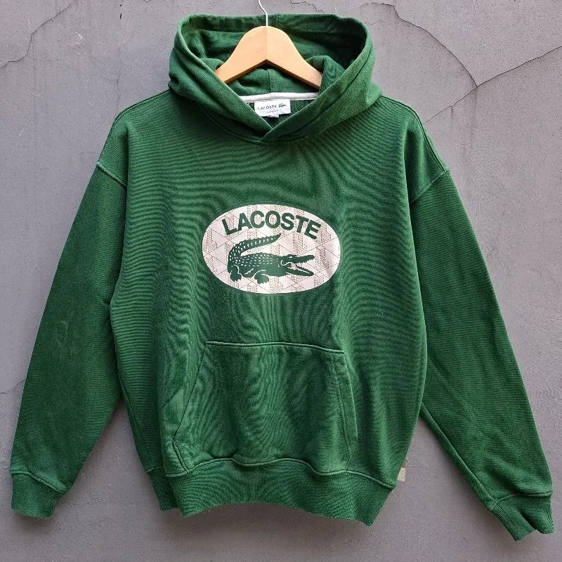 Hoodie lacoste big logo hoodie lacoste original photo 1