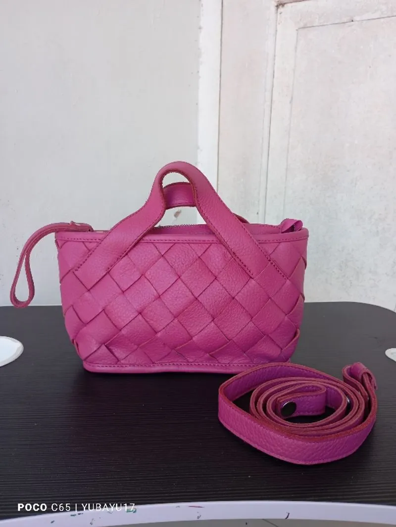 LUMI sling bag anyam  kulit asli mantul photo 1