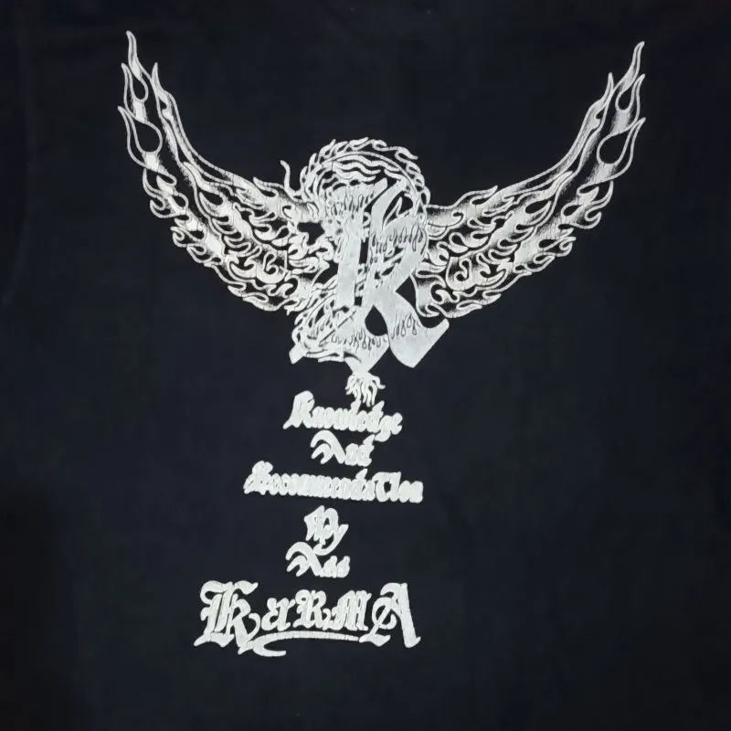 Vintage 00s Karma USA Kaos T Shirt Brand Skateboard Clothing photo 1