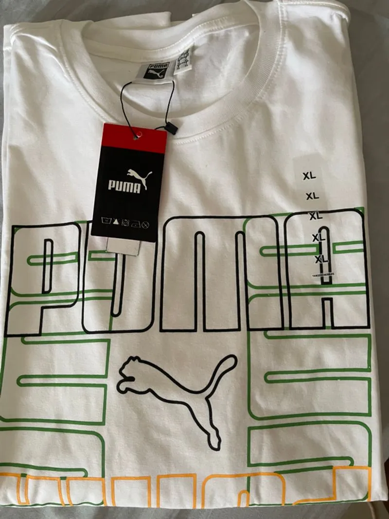 Kaos pria puma putih photo 1