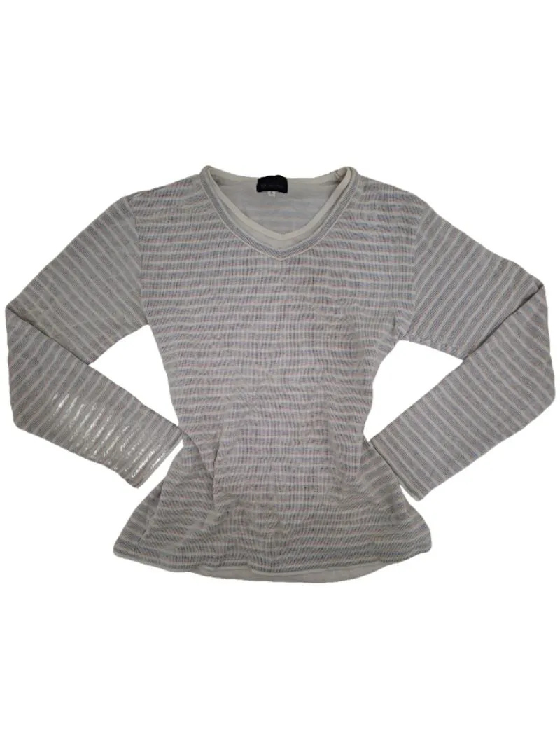 Soft Pastel Striped Sweater Crewneck photo 1