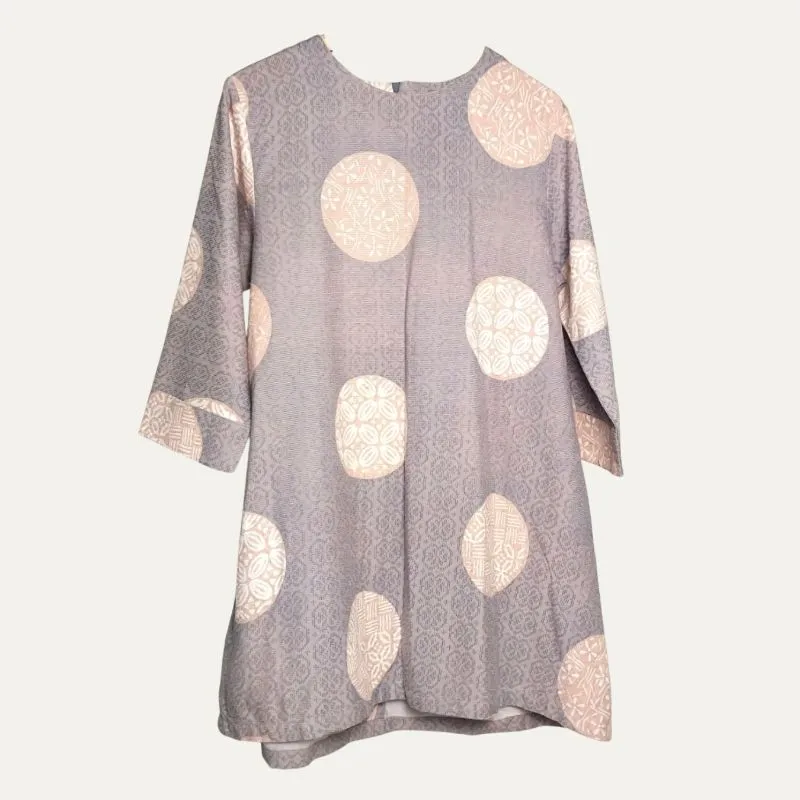 Tunik Batik Grey Beige Pastel photo 1