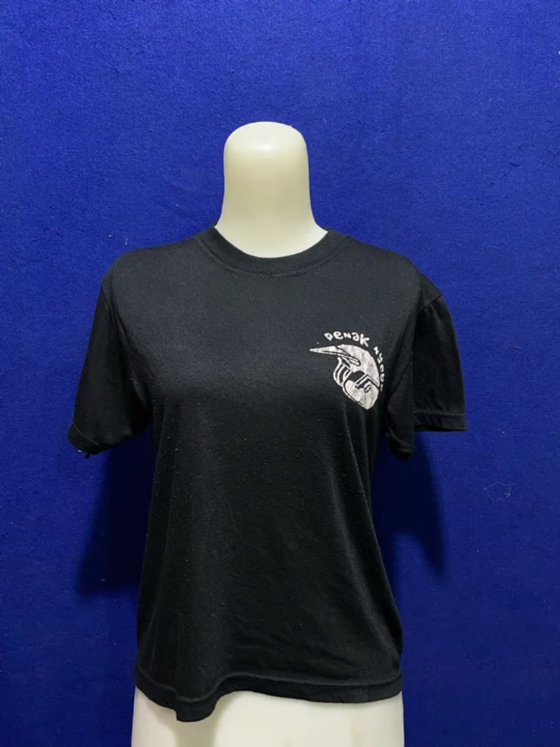 kaos hitam lengan pendek  photo 1