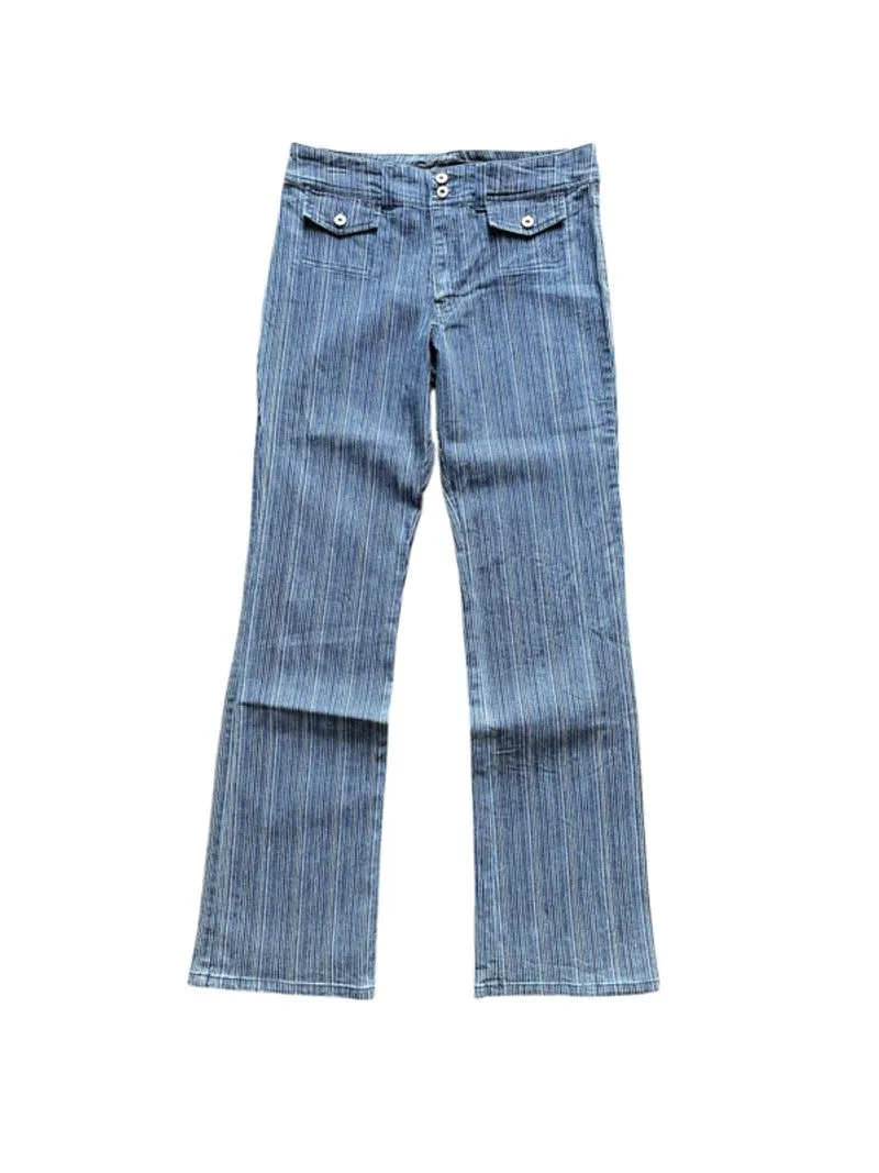 Vintage Y2K Casa Blanca Striped Denim Pants photo 1