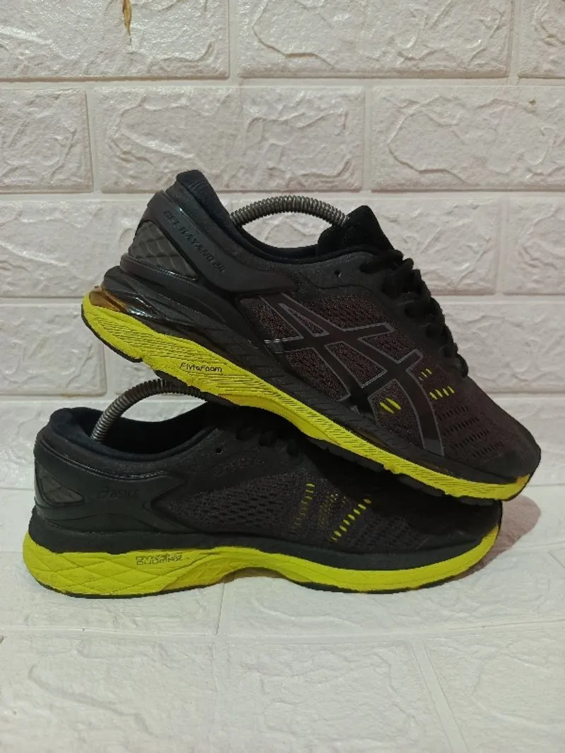 Asics Gel Kayano 24 black green gecko photo 1