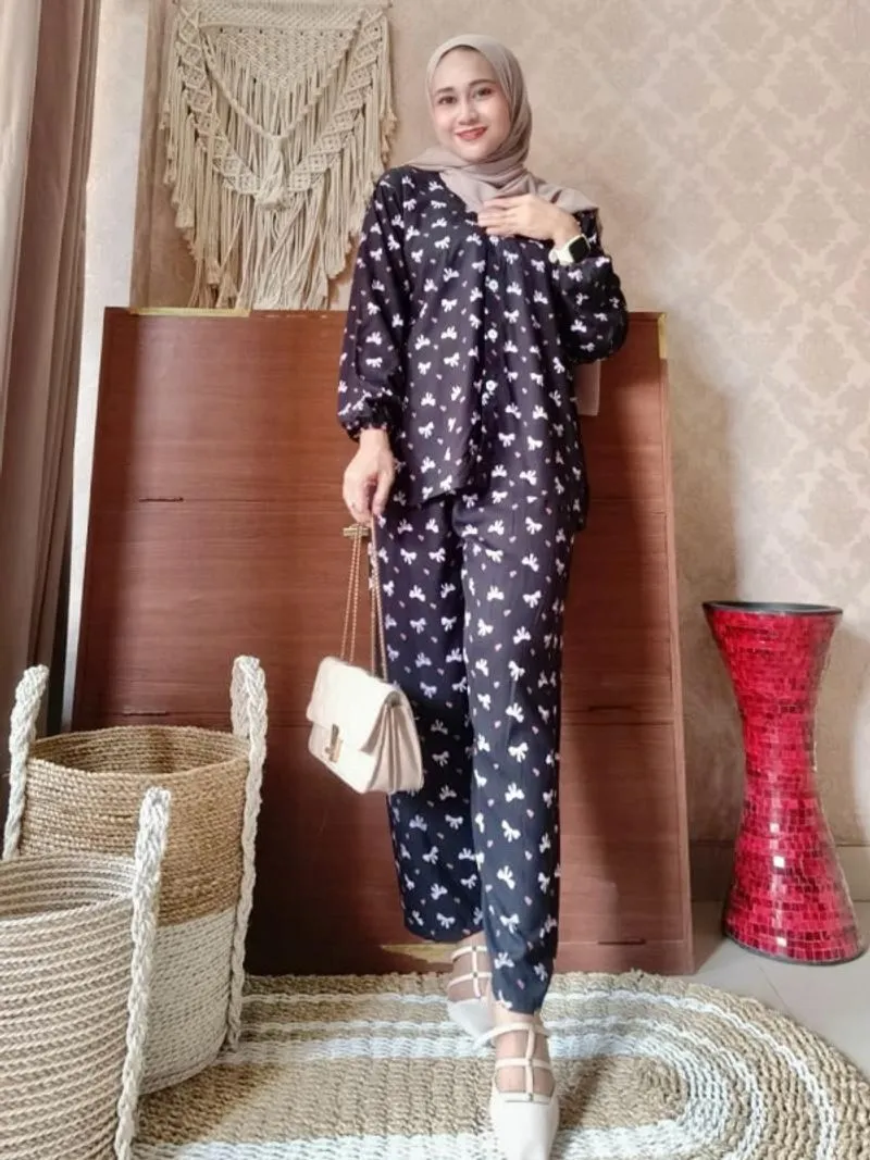 Babydol Celana Panjang Lengan Panjang Bahan Rayon Premium photo 1