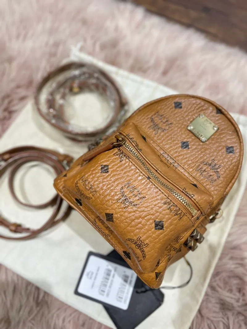 MCM Mini Bebeboo Cognac Authentic photo 1