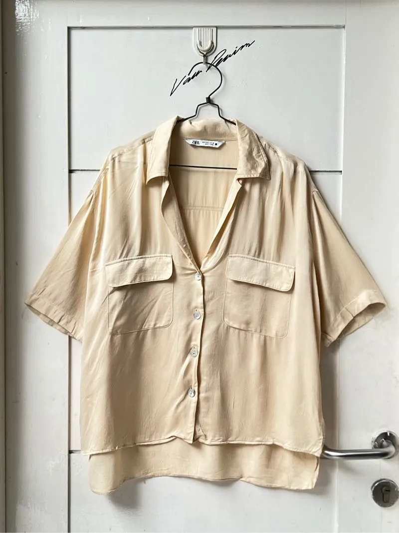 ZARA Cream Shirt photo 1