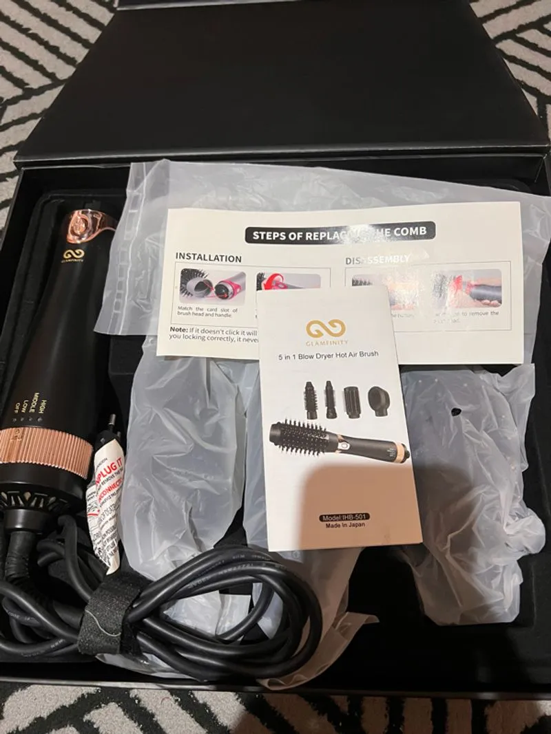 Glamfinity blow dryer 5in1 photo 1