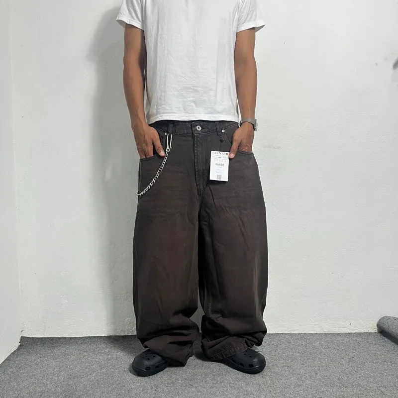 BAGGY VTG BROWN BY BERSHKA photo 1