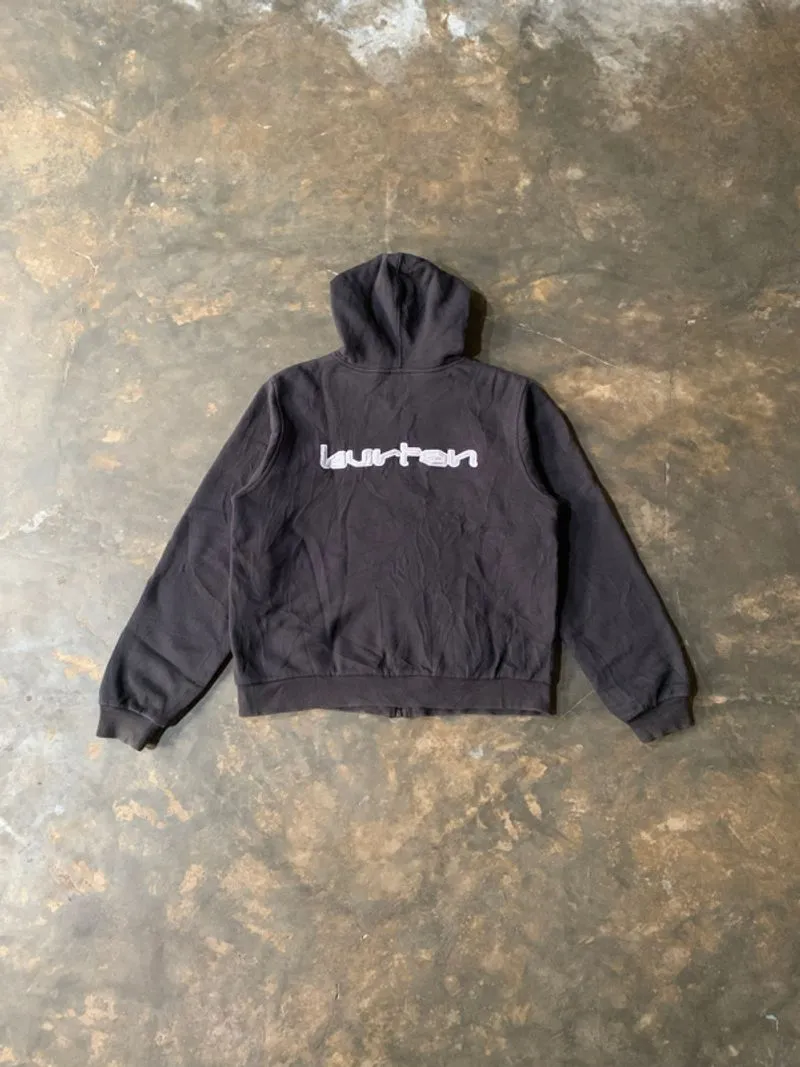 Vintage Y2K Burton Snowboard Thermal zip hoodie Embroidery photo 1