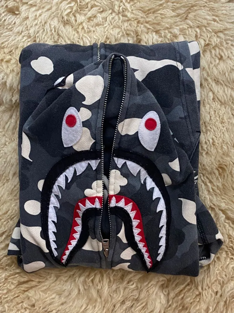 A Bathing Ape shark hoodie jacket  photo 1