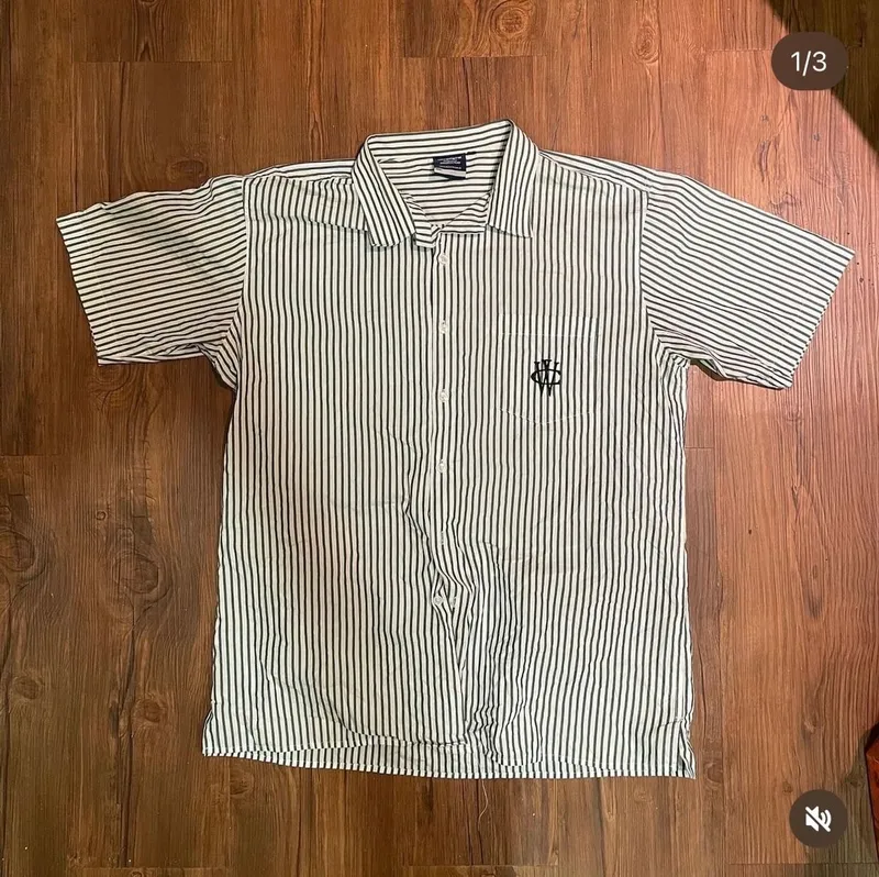 Streetwear Casual Formal shirt Pria white photo 1