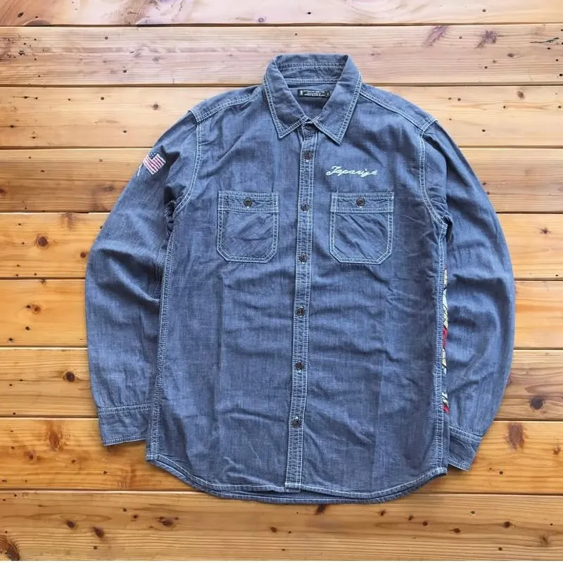 TK Shop Intermediate Zone Type Embroidery Japan Usa Shirt photo 1