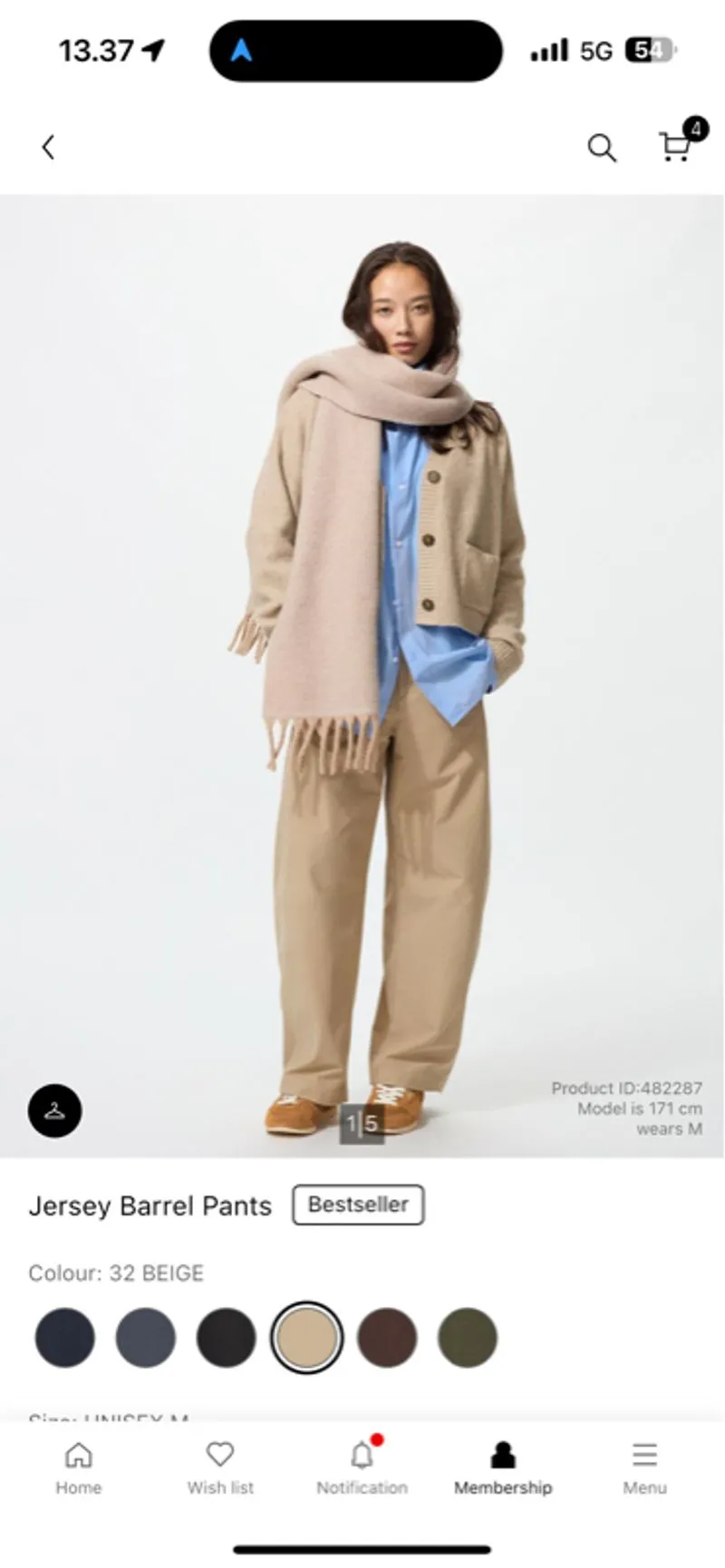 Uniqlo barrel pants PRELOVED photo 1