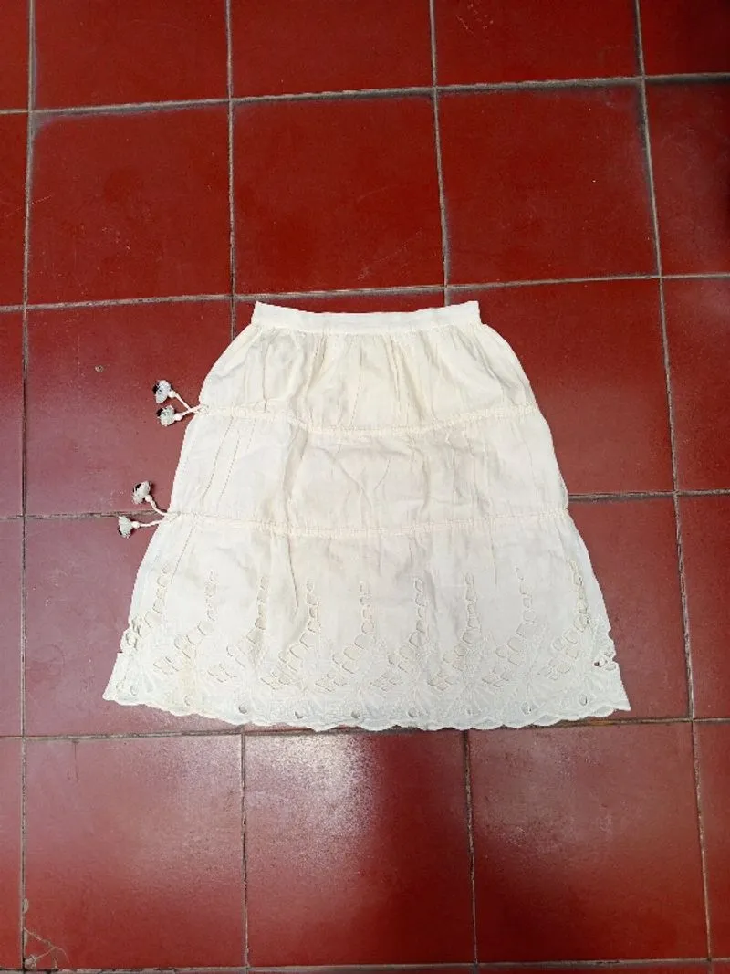 zara white medium skirt photo 1