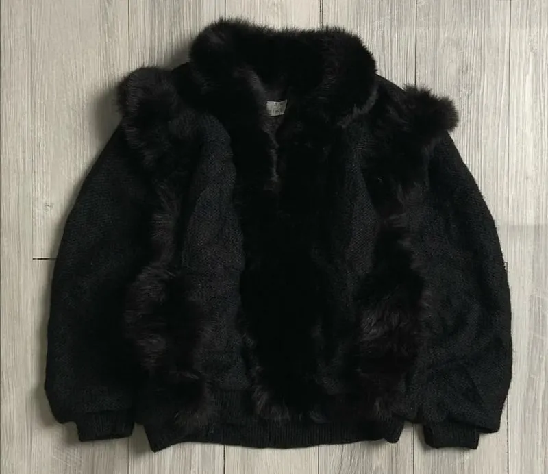Knit sherpa jacket  photo 1