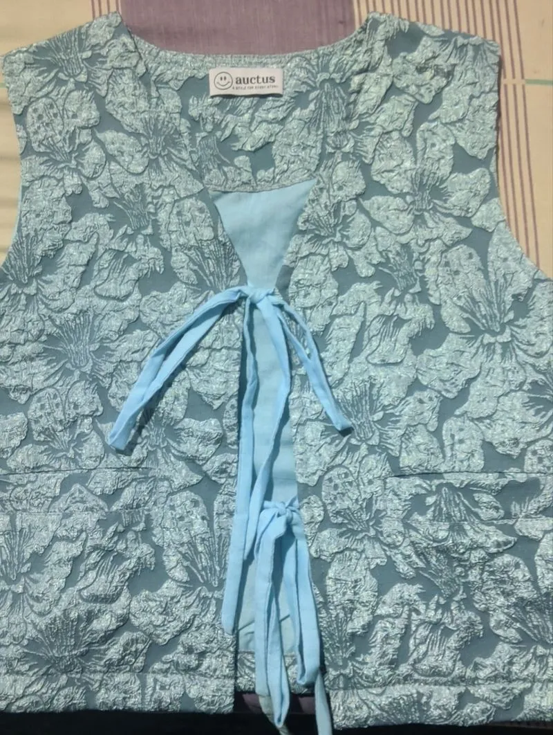 Jacquard Vest Blue Auctus photo 1