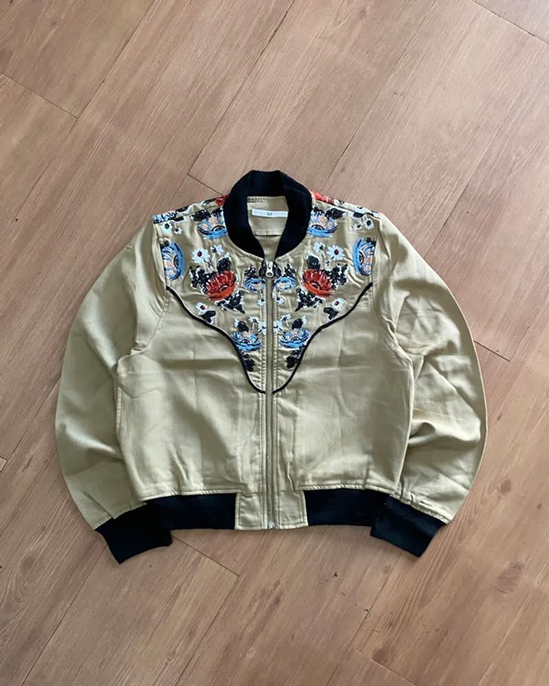 JAPANESE BRAND SLY PATTERN BOMBER JACKET photo 1