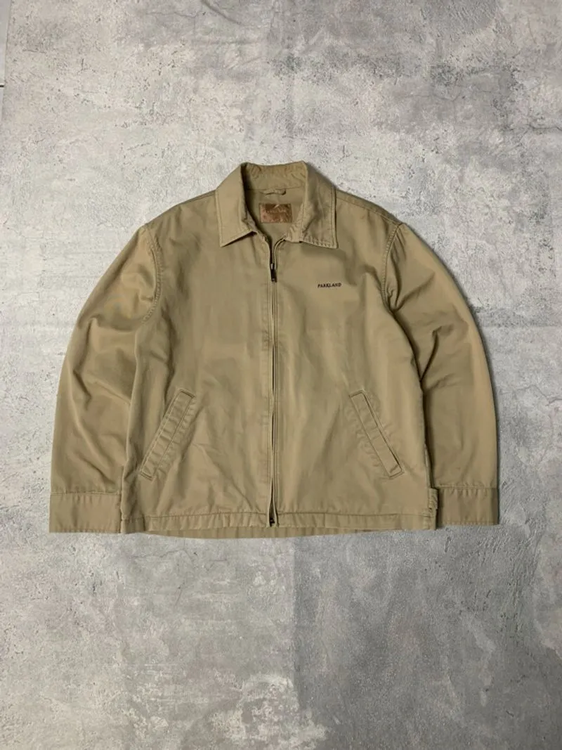 work jacket bahan canvas parkland photo 1