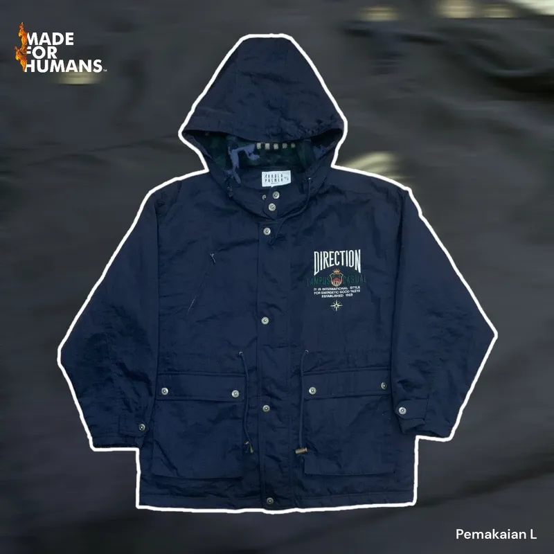 Vintage Parka Pria navy photo 1