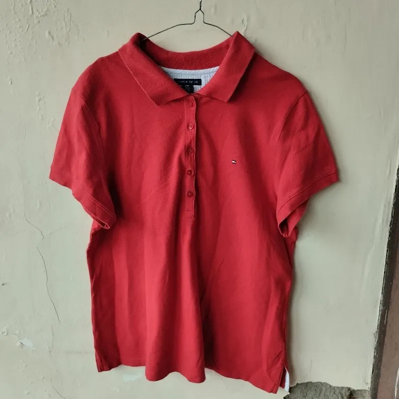 Polo shirt Tommy Hilfiger Classic vintage Red Original photo 1
