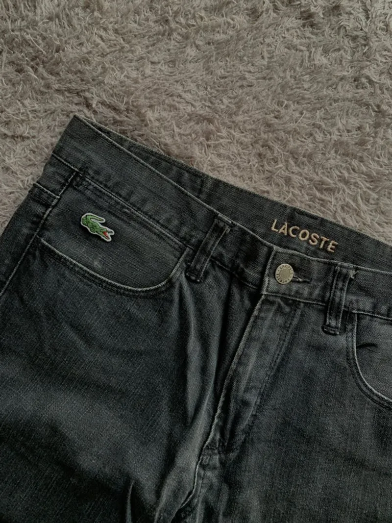 lacoste baggy jeans hitam photo 1