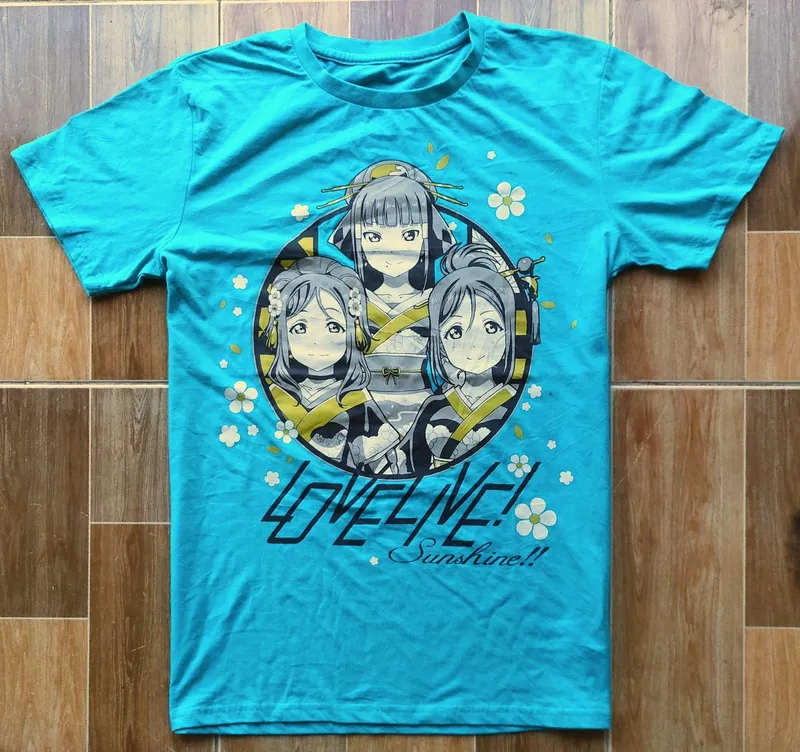 Casual T-shirt Pria blue photo 1