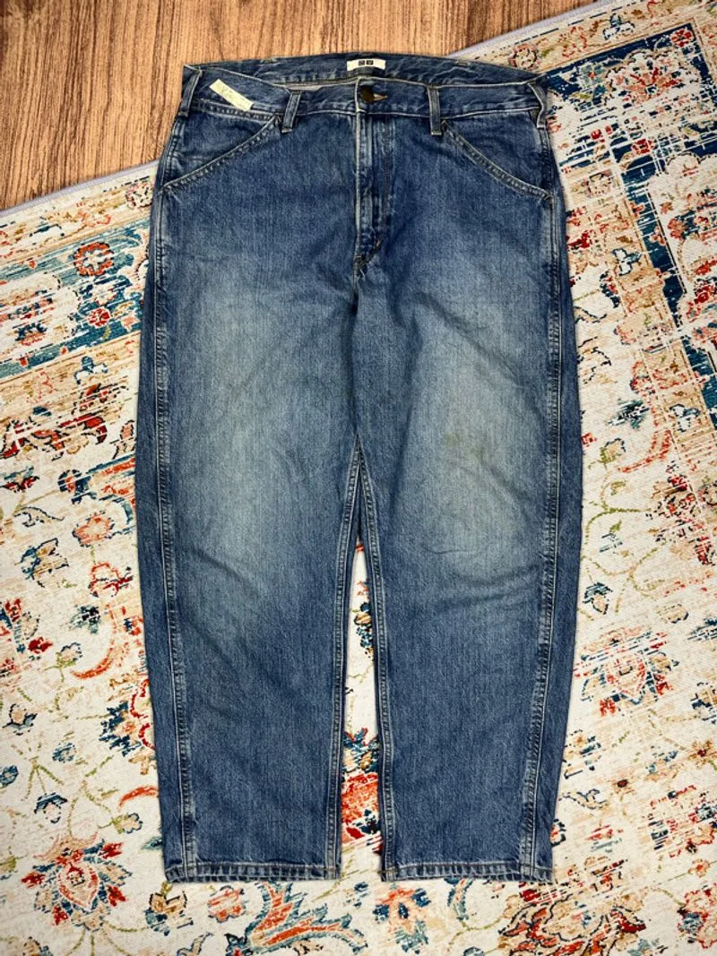 Uniqlo reguler fit blue jeans photo 1