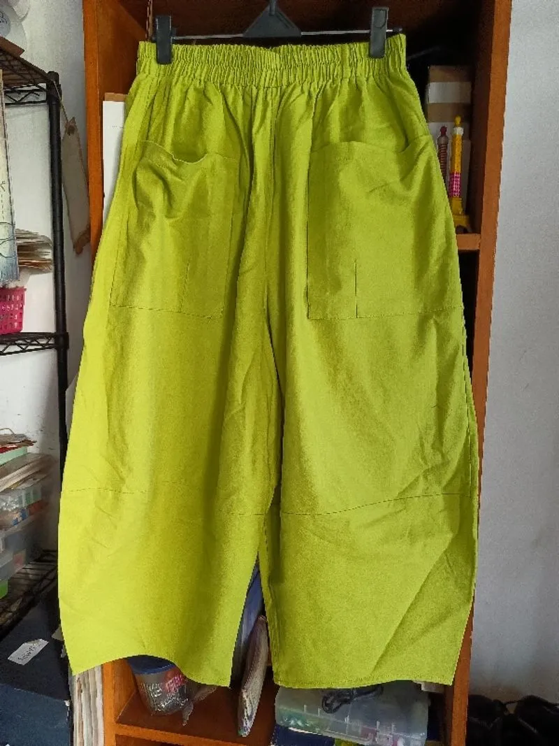 Wide Leg Cullotes, Lime Green LP.70/86cm Pj.78cm photo 1