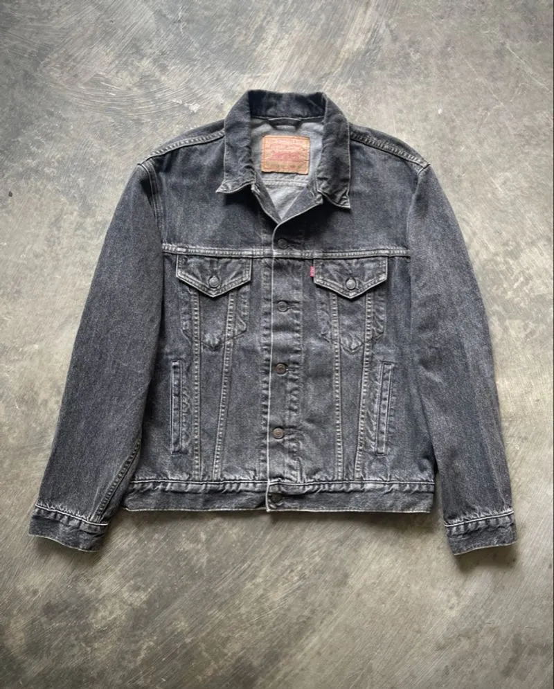 ⭐ Levi’s 70503-02 Black Trucker – 90’s Vintage (1993) – Pria photo 1