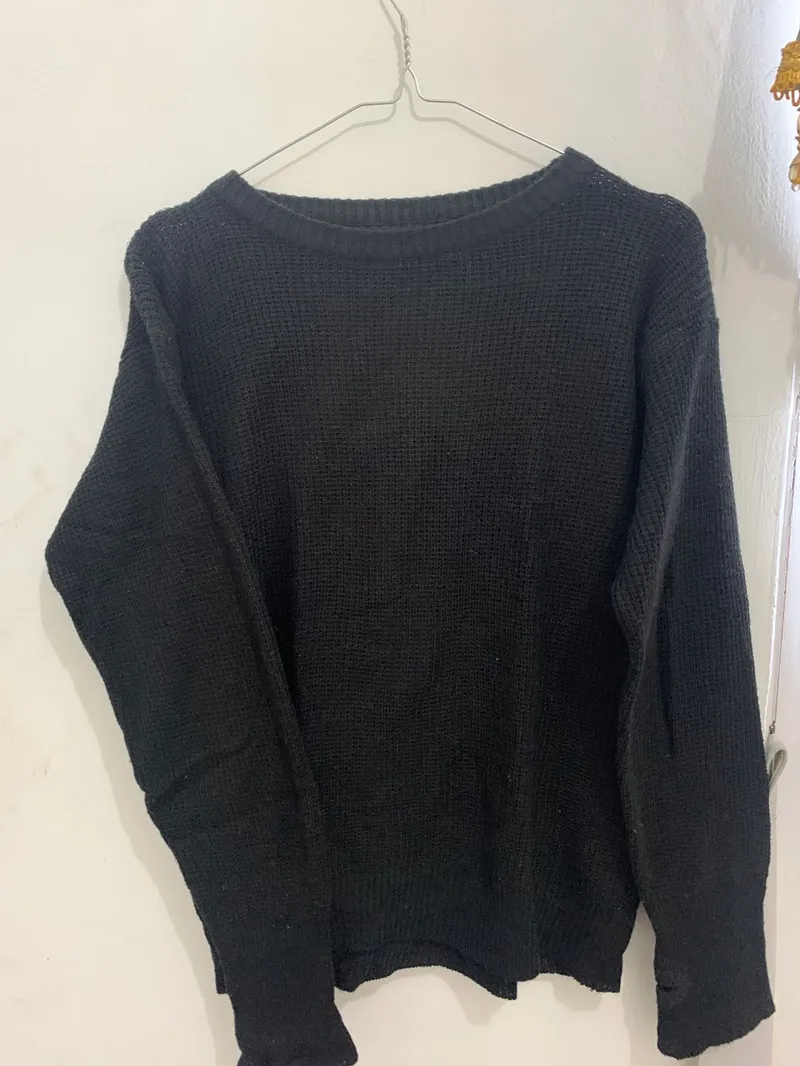 Casual Sweater Wanita black photo 1